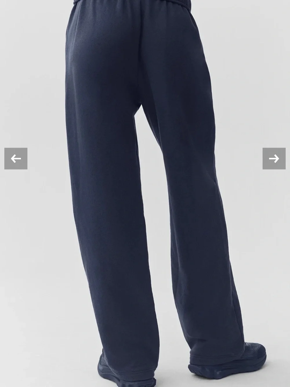 ALO Accolade Straight Leg Sweat pant BRAND NEW W/TAG Sz. S NAVY